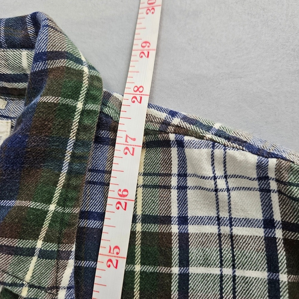 DENIM & SUPPLY RALPH LAUREN | Green Blue Plaid Flannel Shirt Medium RL Utility - Picture 5 of 12
